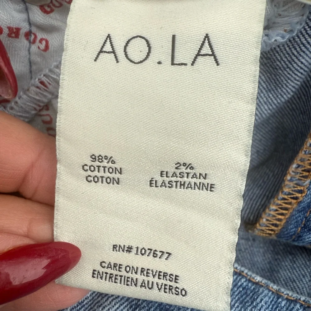 Alice + Olivia High Rise Cropped Wide Leg Jeans - Picture 11 of 13